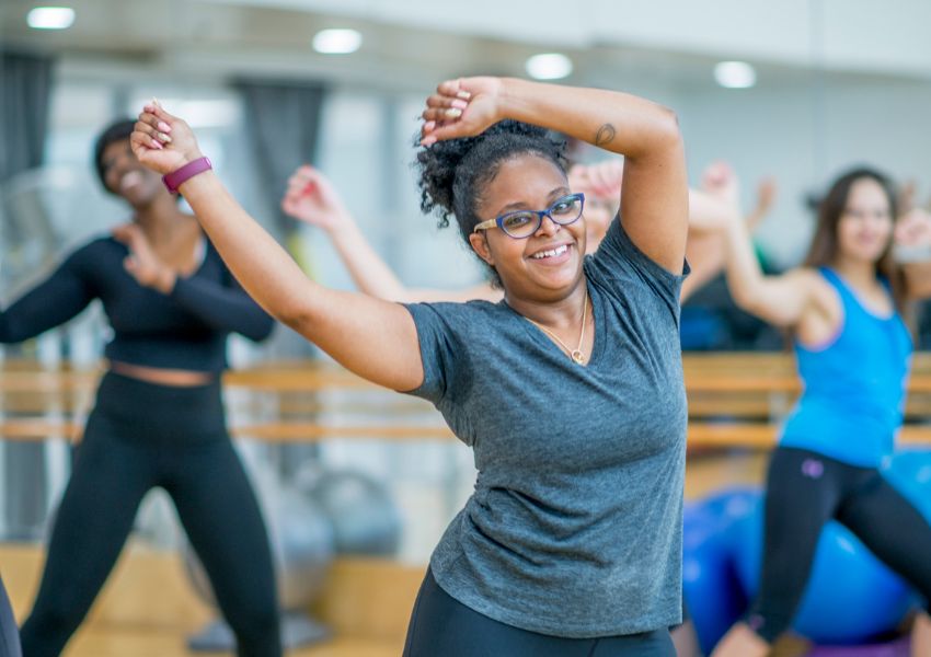 People doing Zumba