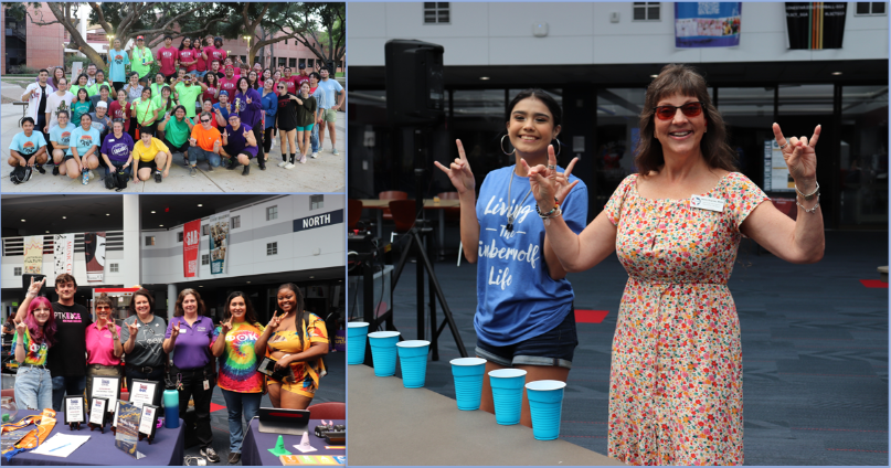 Collage of students enjoying co-curricular events