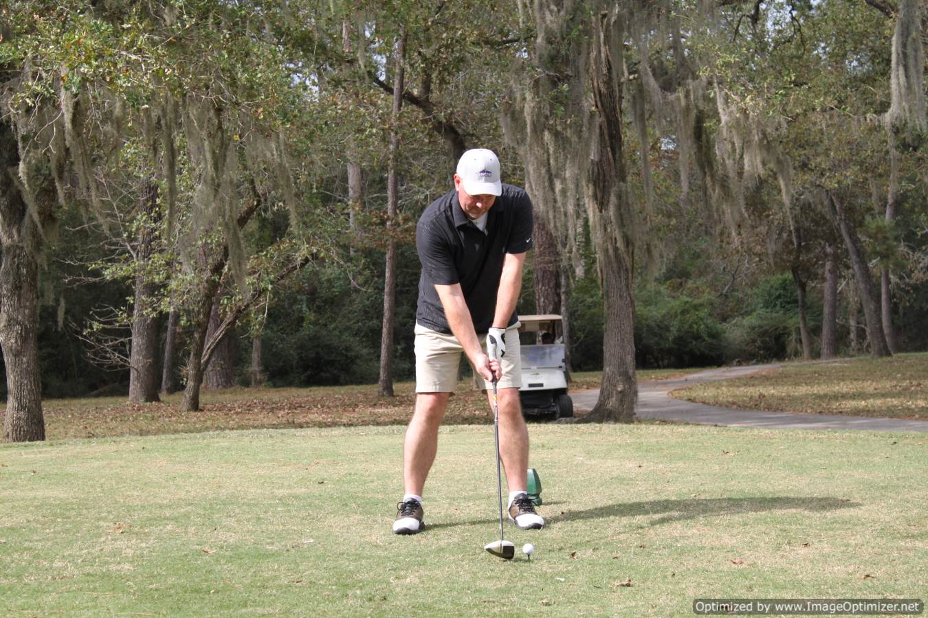 Photo of student playing golf