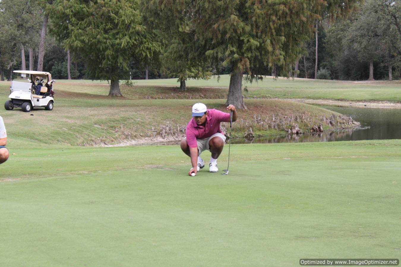 Photo of student playing golf