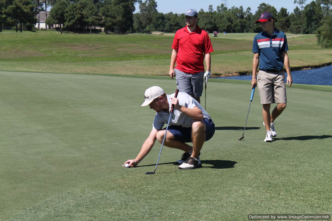 Photo of students playing golf