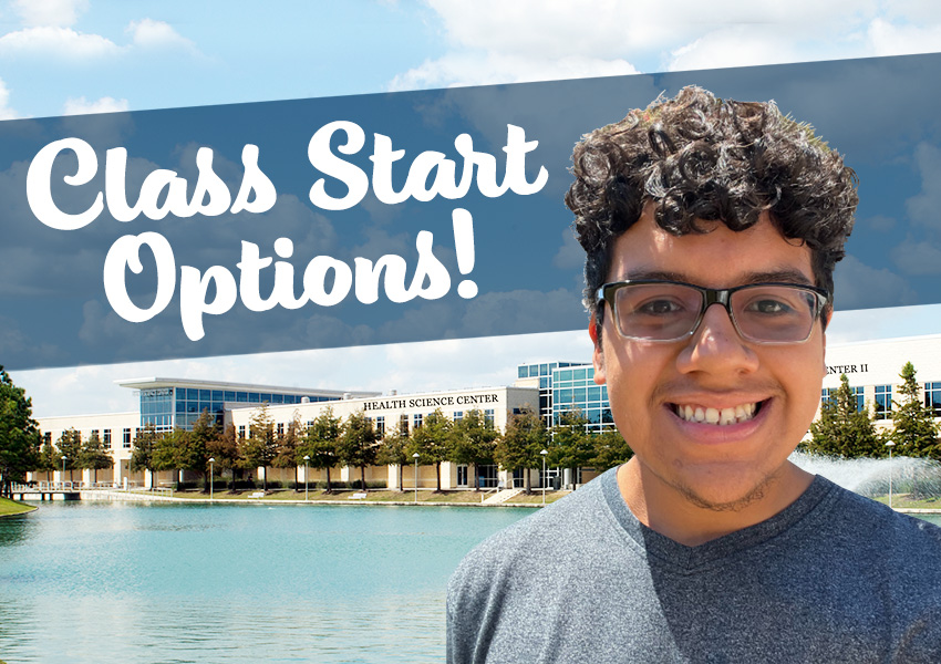 LSC-CyFair's class start options include flexible class start dates and many formats to meet the needs of your schedule!