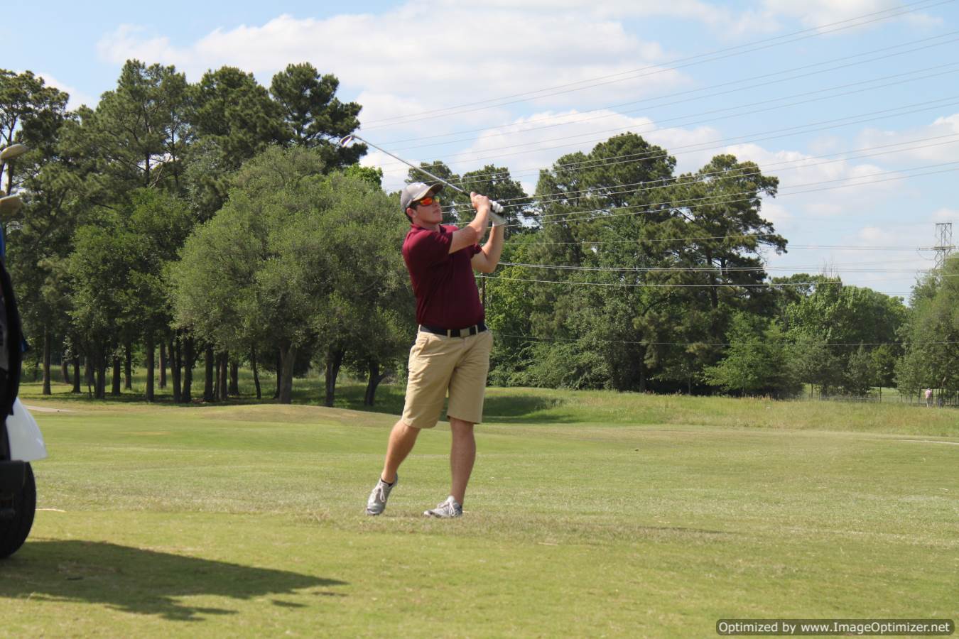 Photo of student playing golf