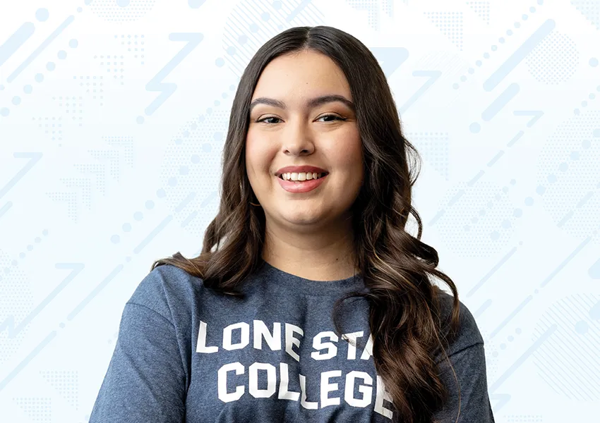 Smiling female student