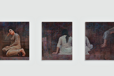 contemporary figurative paintings done by Sajeelah Siddiq