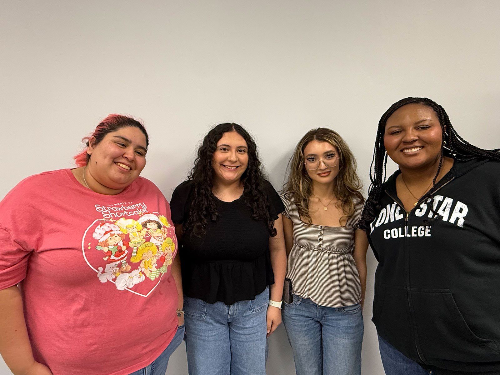 Group photo of student workers staffed in the SRC.