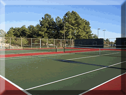 tennis courts