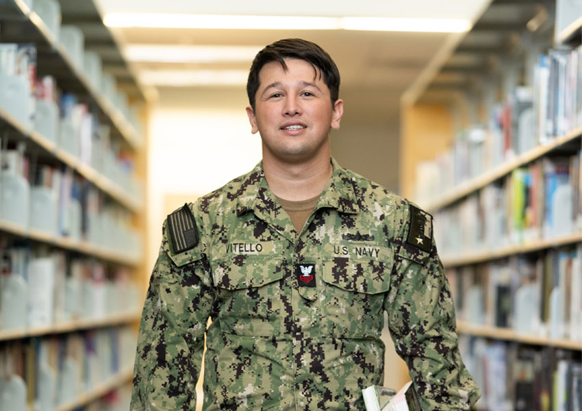 Image of a young man in univorm